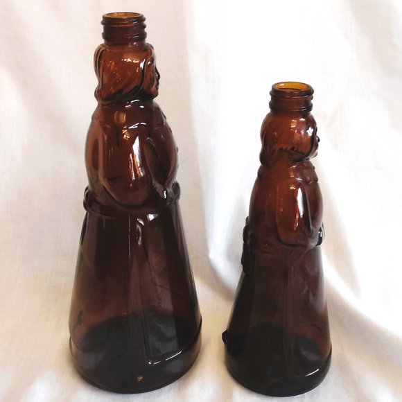 Vintage Mrs. Butterworth's 60's-90's Syrup Empty Bottles With Lids-10." & 8.5" - Picture 6 of 9